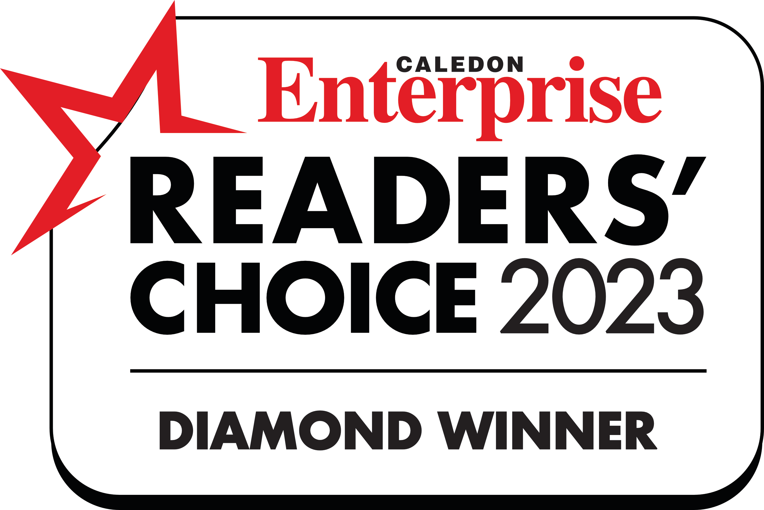 Huclack Law - Caledon Reader Choice Award 2023